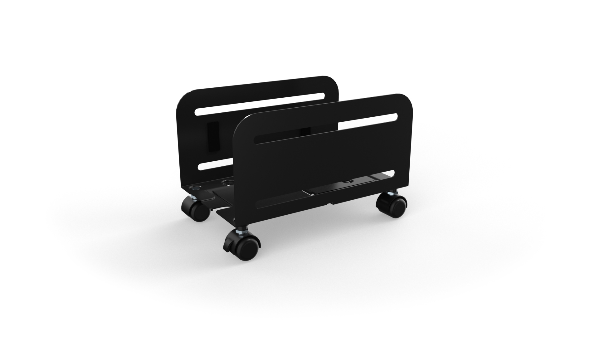 New Spec Cpu Mobile Holder Cart White 