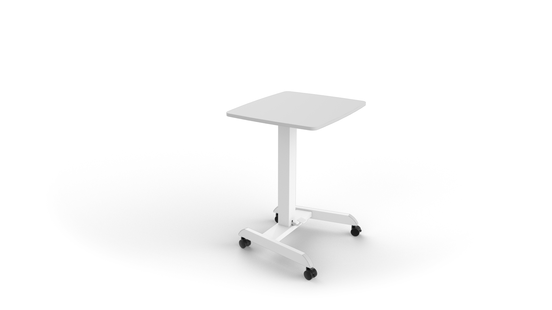 Height Adjustable Mobile Workstation with Foot Pedal Supplier and