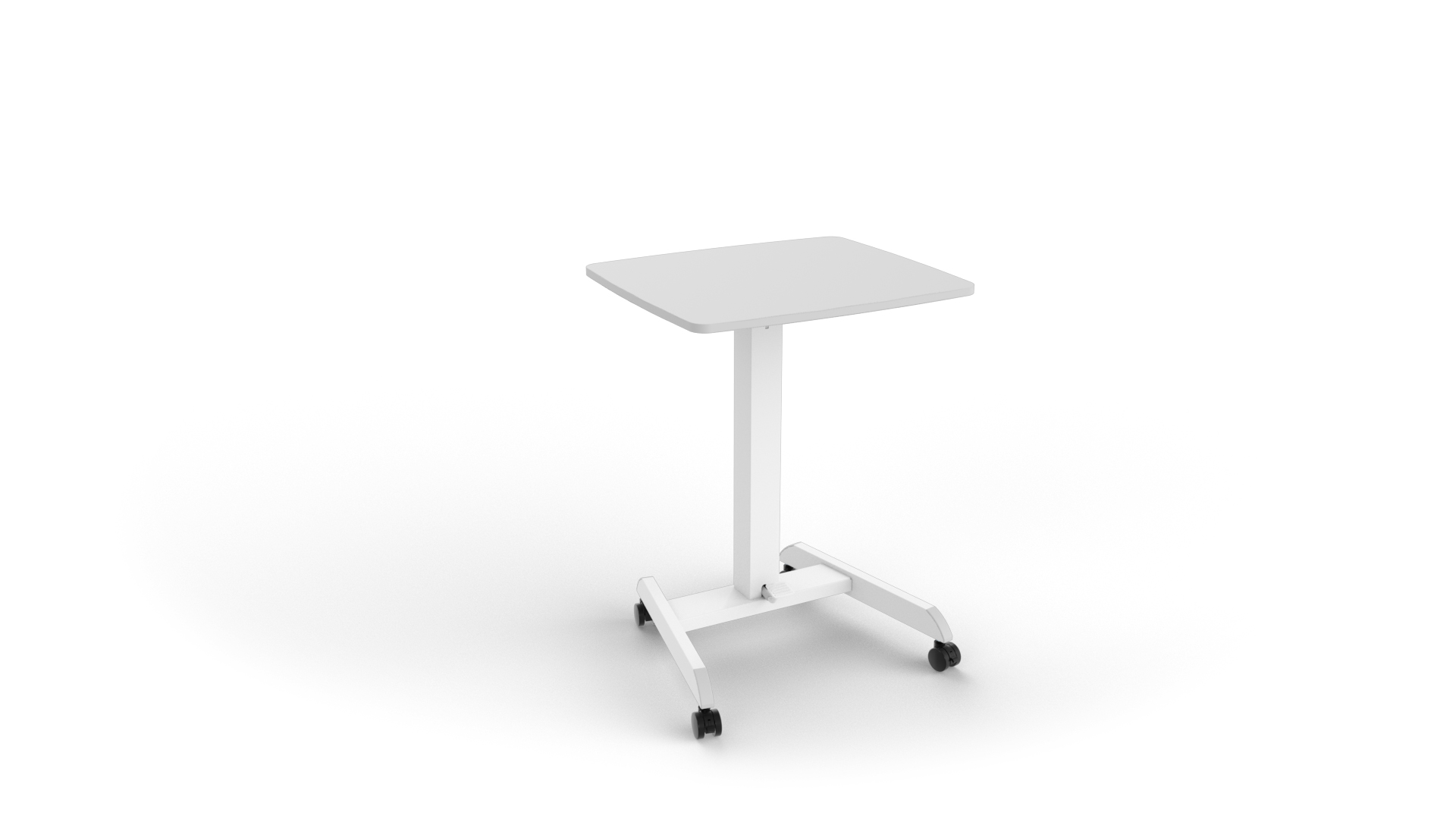 Height Adjustable Mobile Workstation with Foot Pedal Supplier and