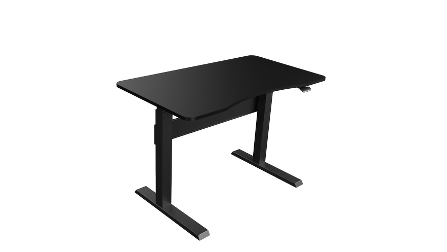 Escritorio Sit-stand Desk Ergonómico Altura Regulable Manual Color Negro
