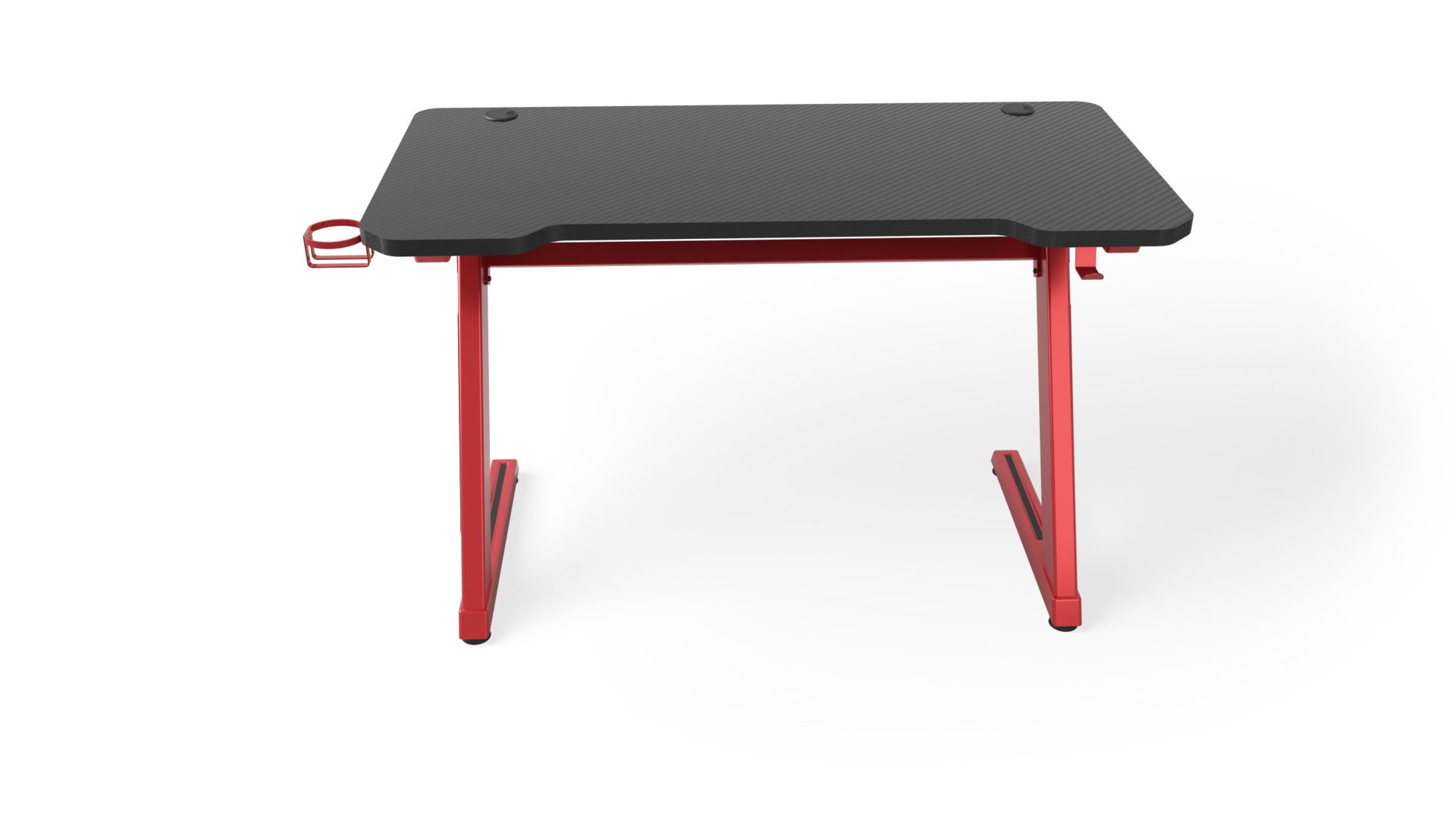 Z-Shaped Gaming Computer Desk with Cup Holder and Headphone