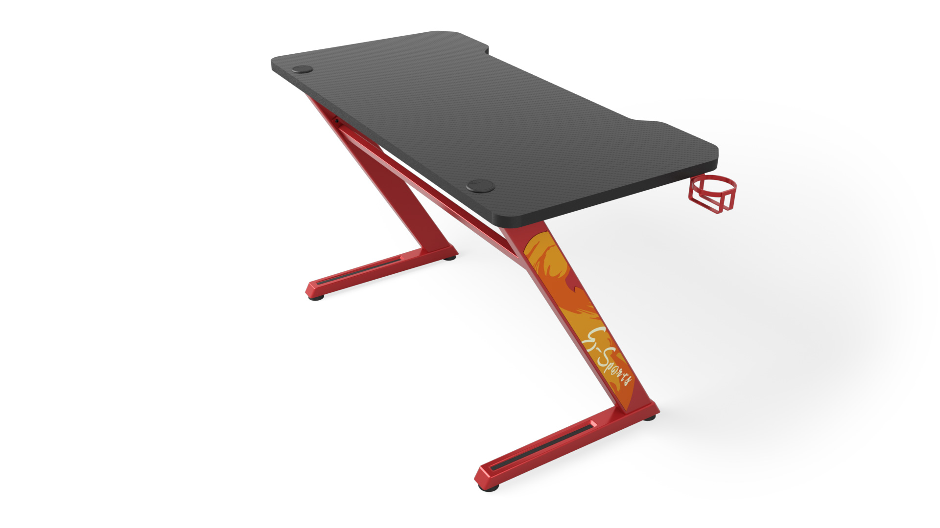 ふみさん専用　LUZeSOMBRD Setup Z-Shaped Gaming Computer Desk with Cup Holder and Headphone