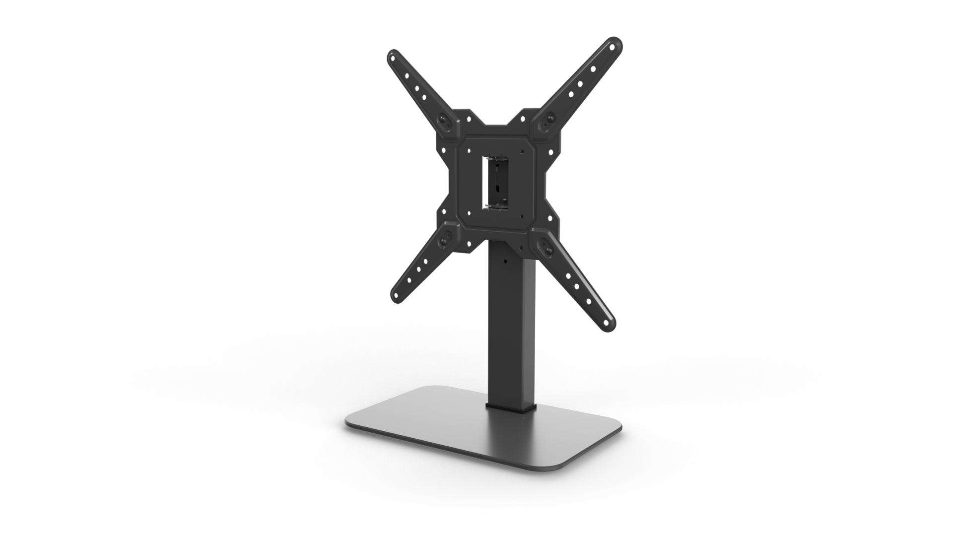 thumbnail image 2 of UNHO Adjustable Tabletop TV Stand For 23-55 Inch LED/LCD Screens – Tilting, VESA Up To 600x400mm – 88lb Capacity 2 of 5
