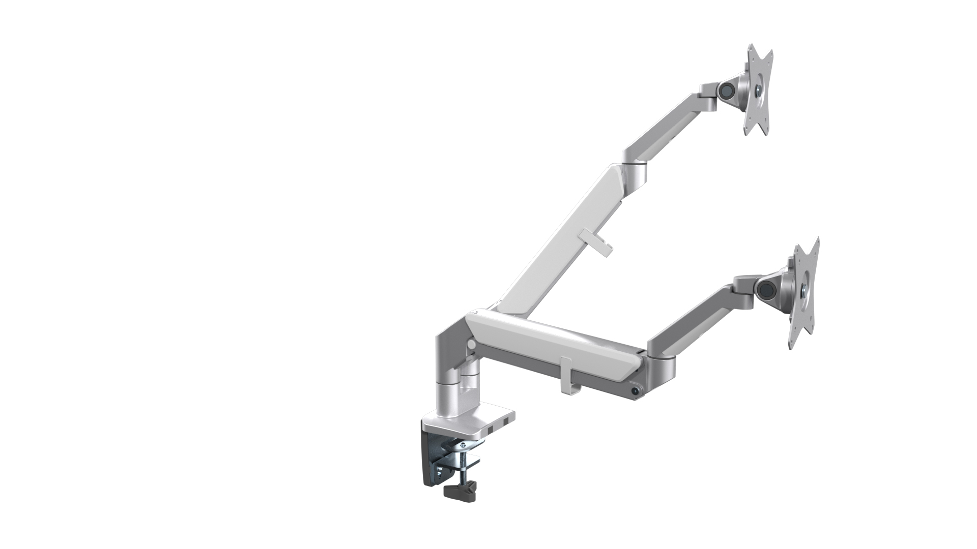 デュアルモニター省スペースガススプリング式モニターアーム