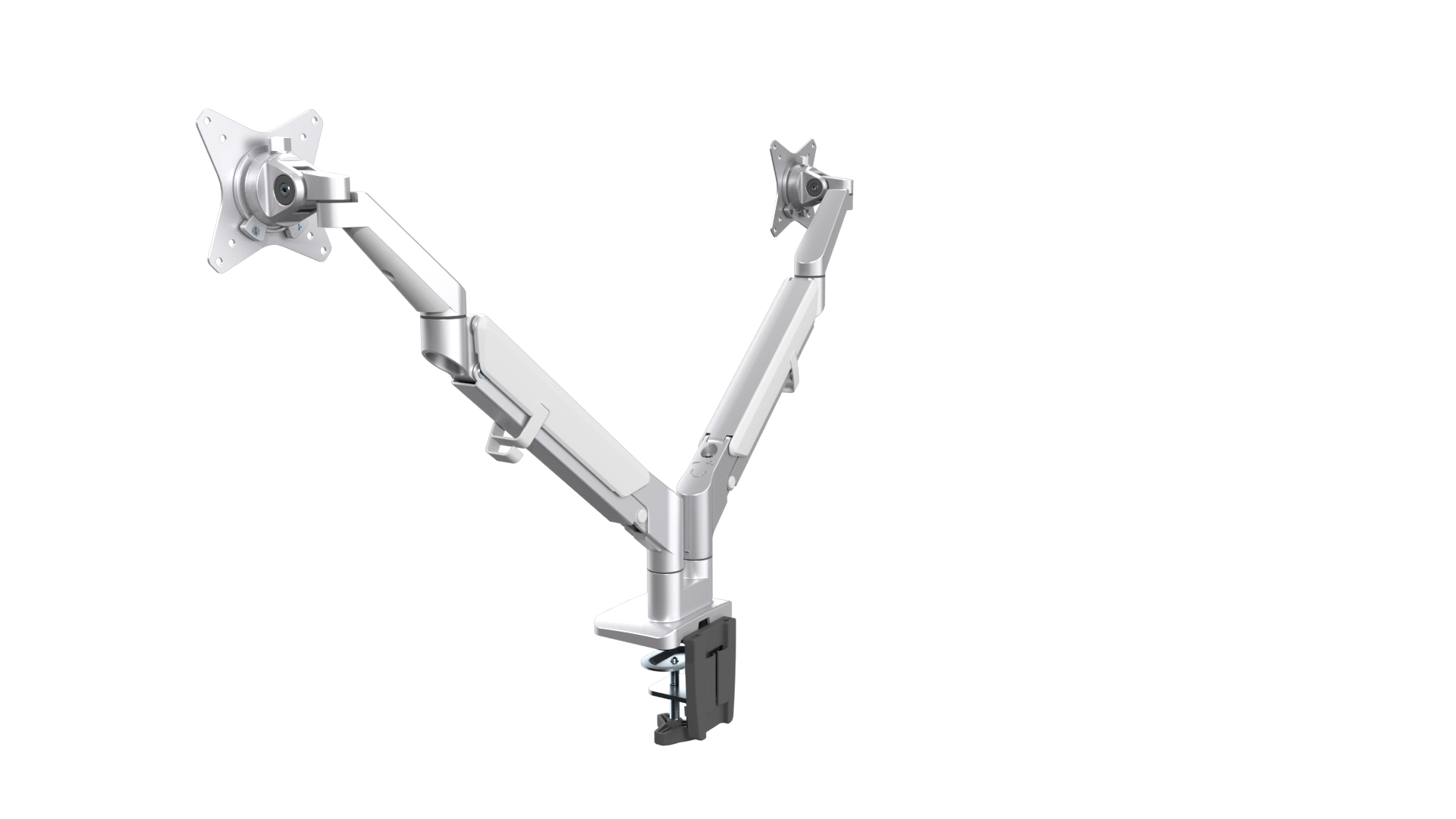 デュアルモニター省スペースガススプリング式モニターアーム