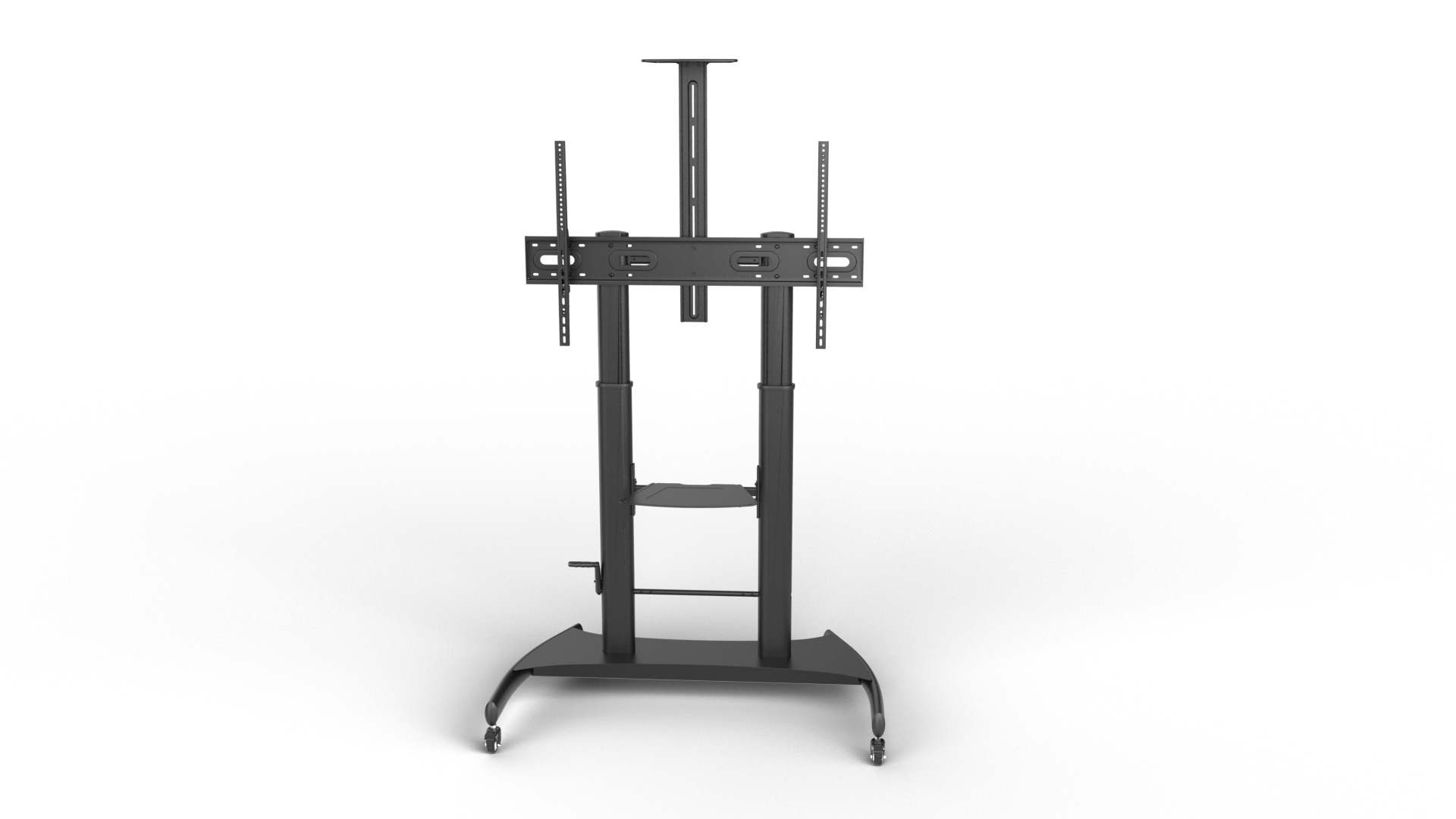 テレビ wakky Large Screen Telescopic Height-Adjustable Steel TV Cart with Crank